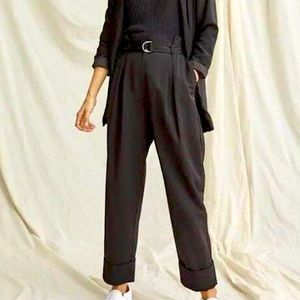 Paper bag-waisted Cropped Pants, Elisabeth and James